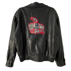 Vintage Indigenous Leather Jacket